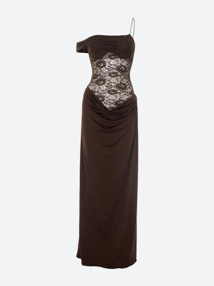 Lace Bodice Maxi Dress - KAYSMAR