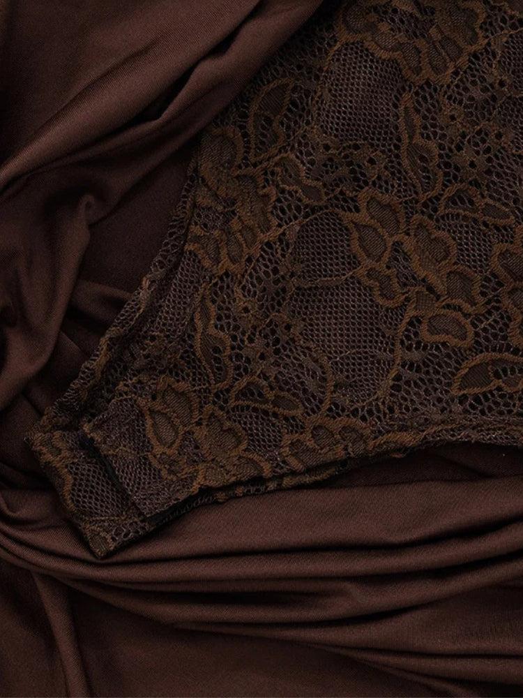 Lace Bodice Maxi Dress - KAYSMAR