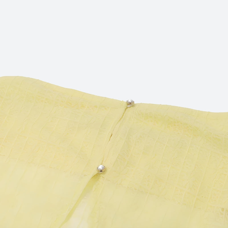 Lemon Strapless Top & Midi Skirt Two Piece Set - KAYSMAR