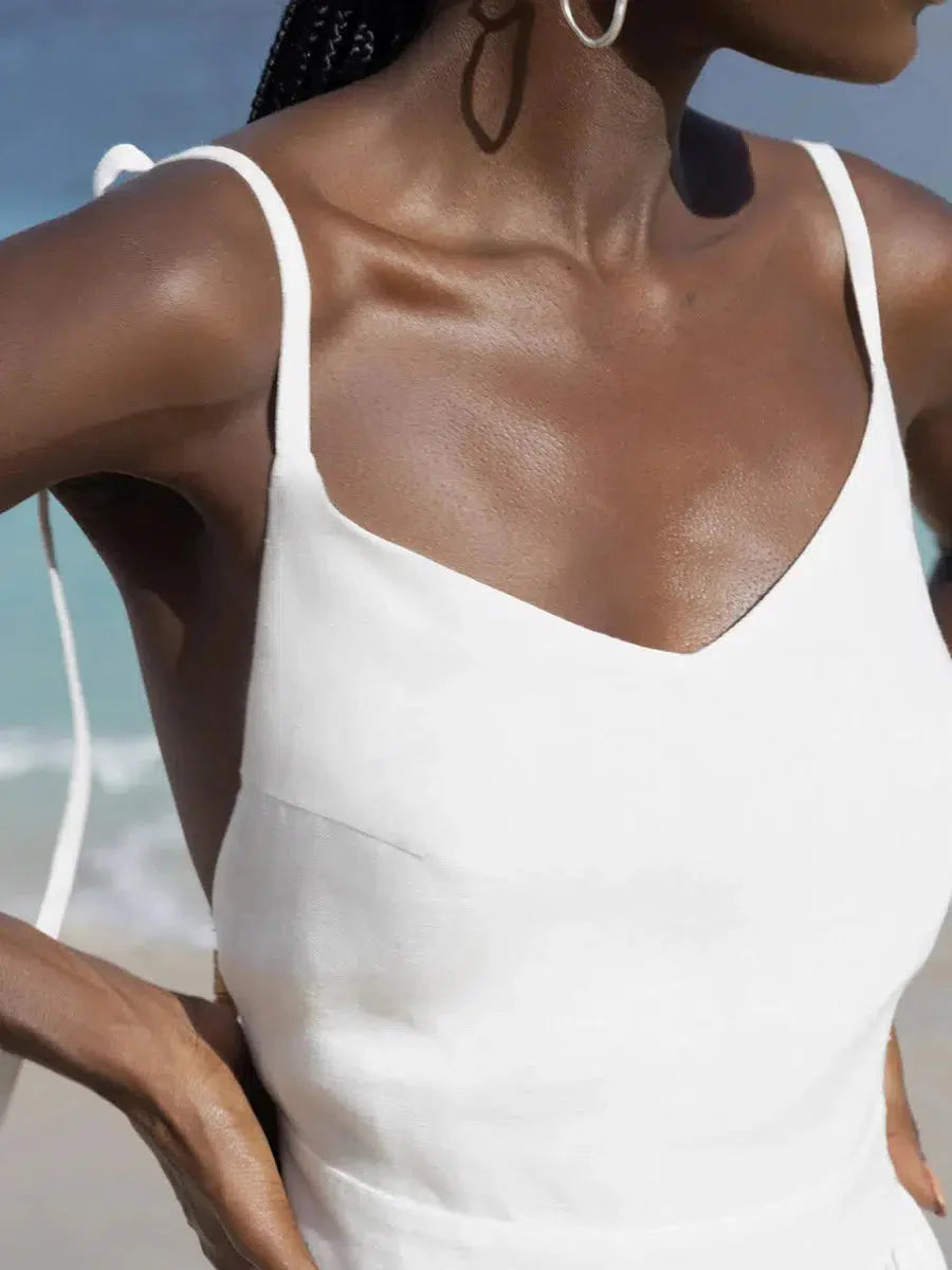 Linen Midi Dress - KAYSMAR