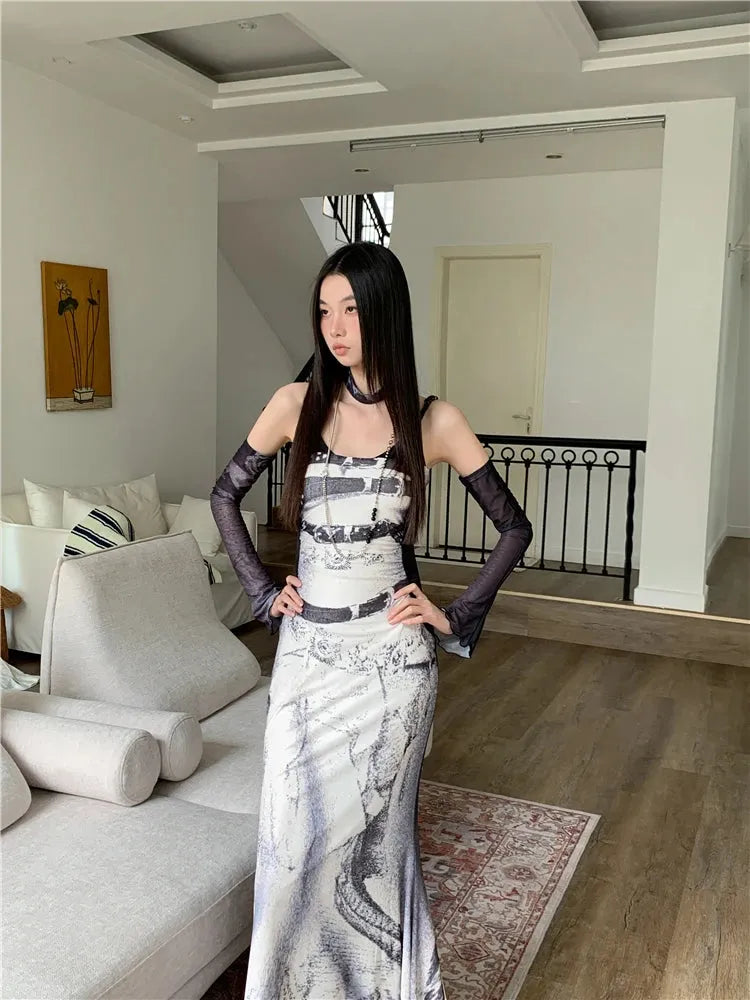 Marble Maxi Dress - KAYSMAR