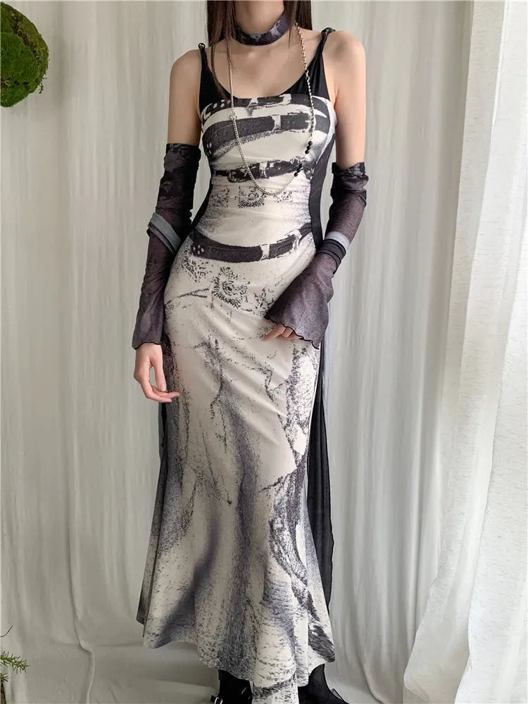 Marble Maxi Dress - KAYSMAR