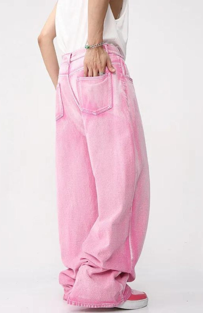 Pink Denim Jacket & Pants Two Piece Set - KAYSMAR