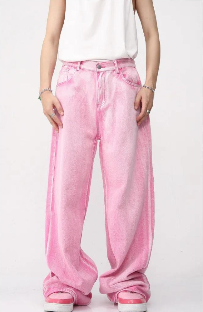 Pink Denim Jacket & Pants Two Piece Set - KAYSMAR