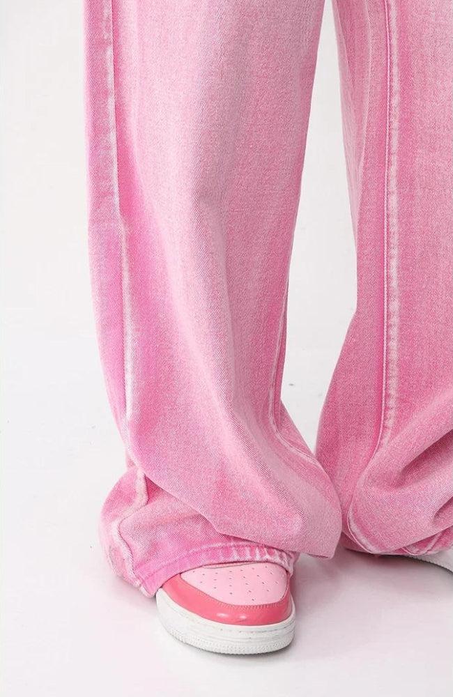 Pink Denim Jacket & Pants Two Piece Set - KAYSMAR