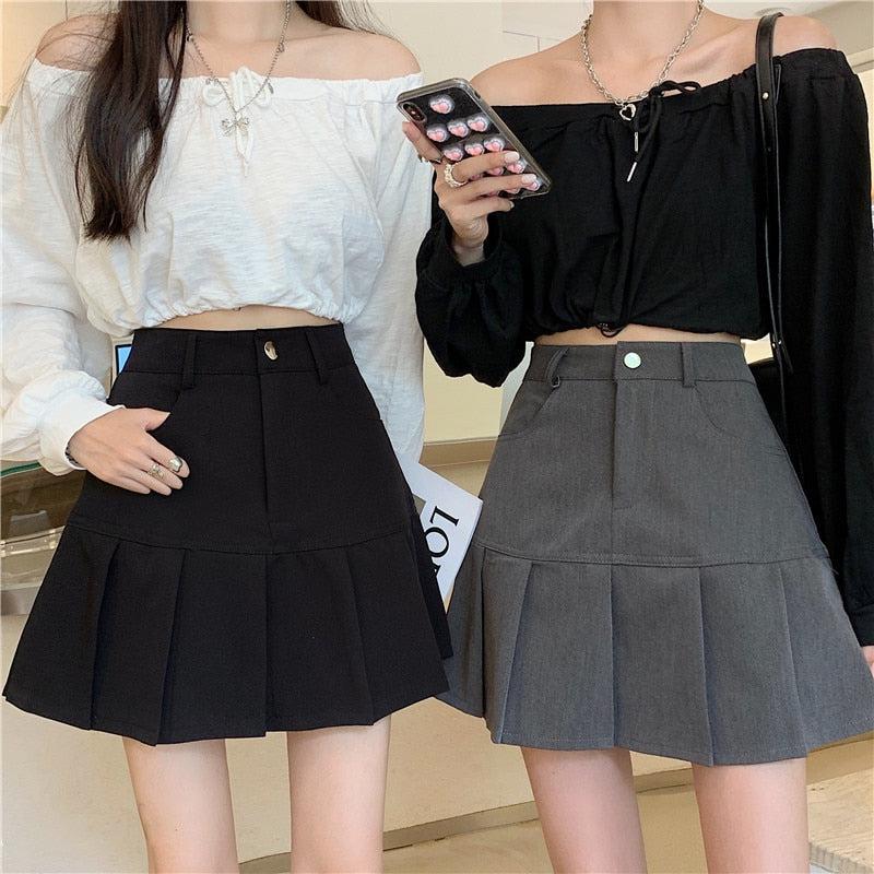Pleated College Mini Skirt - KAYSMAR