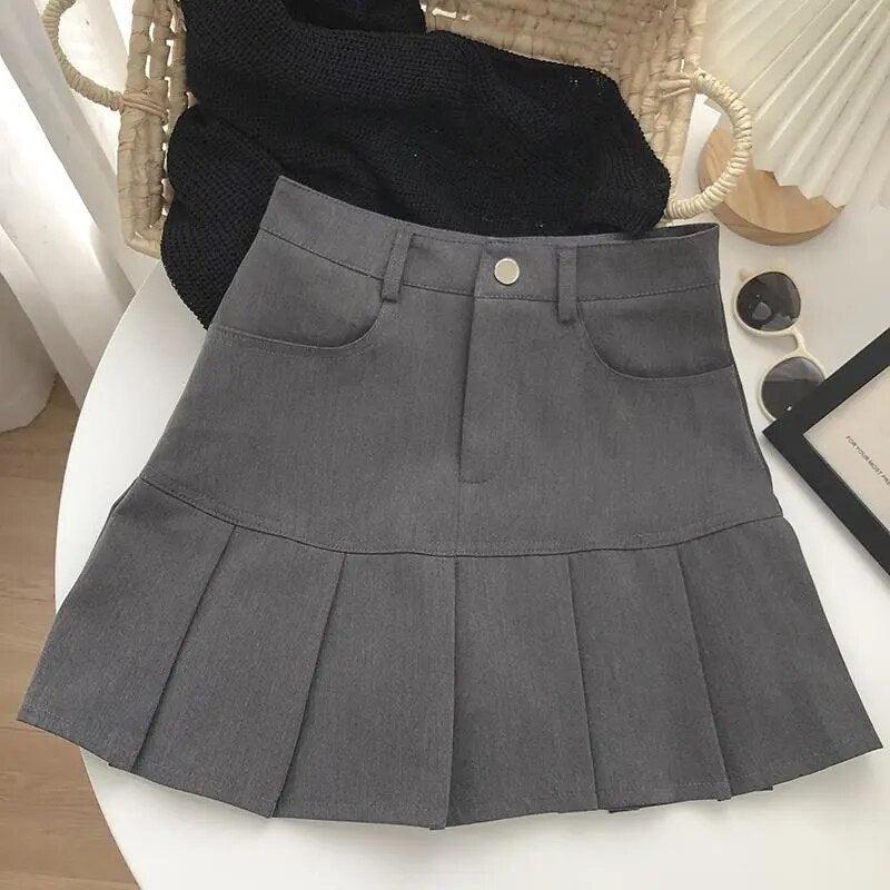 Pleated College Mini Skirt - KAYSMAR