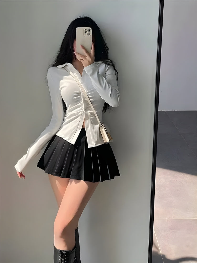 Pleated Tennis Mini Skirt - KAYSMAR