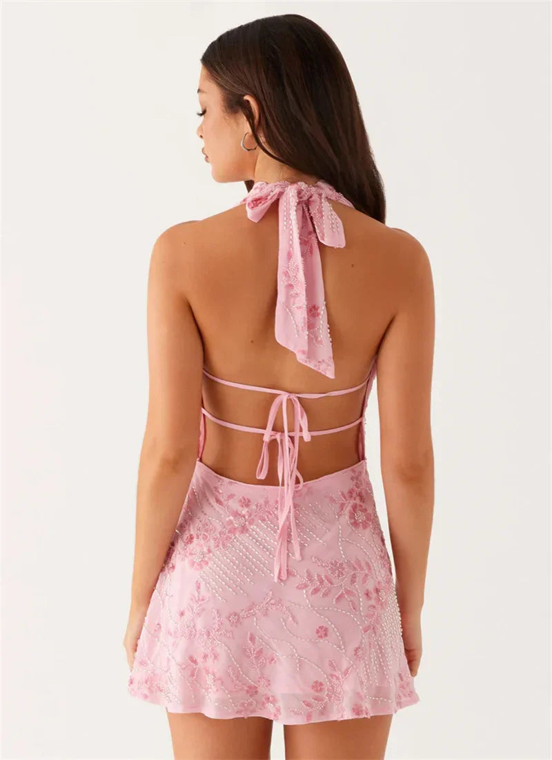 Plunge Mini Dress - KAYSMAR