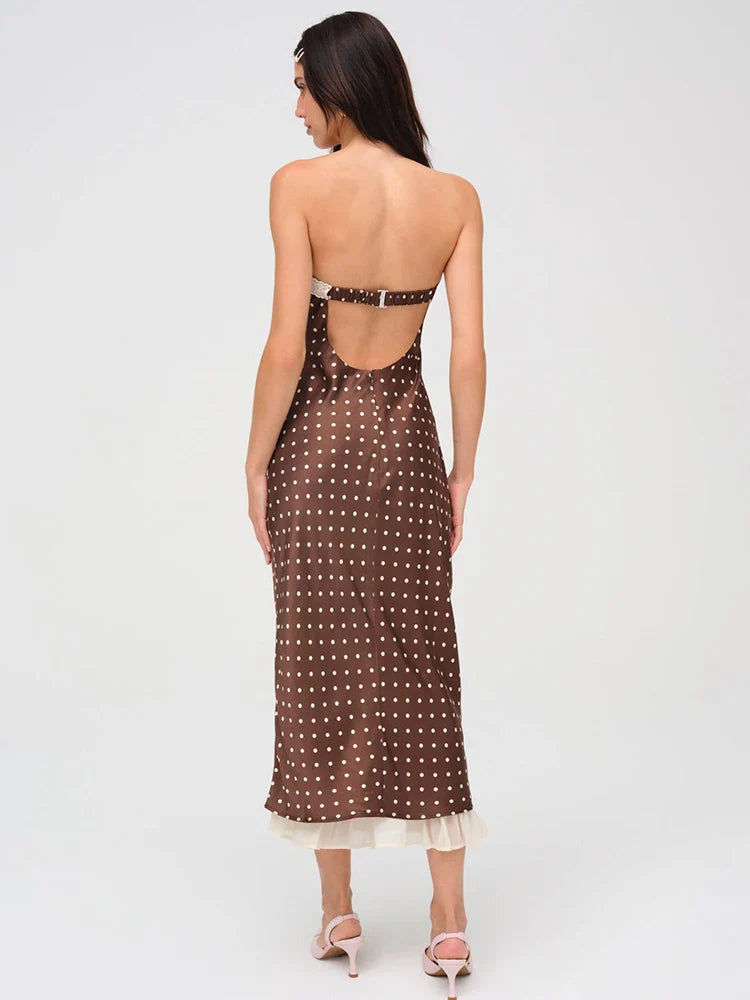 Polka Dot Midi Dress - KAYSMAR