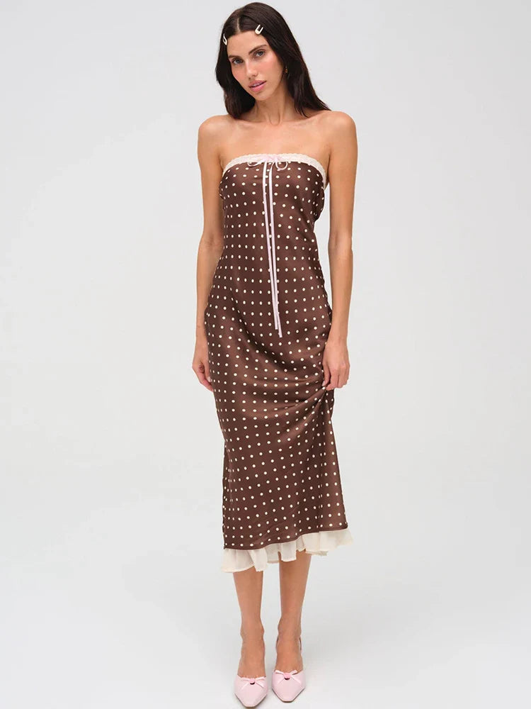 Polka Dot Midi Dress - KAYSMAR