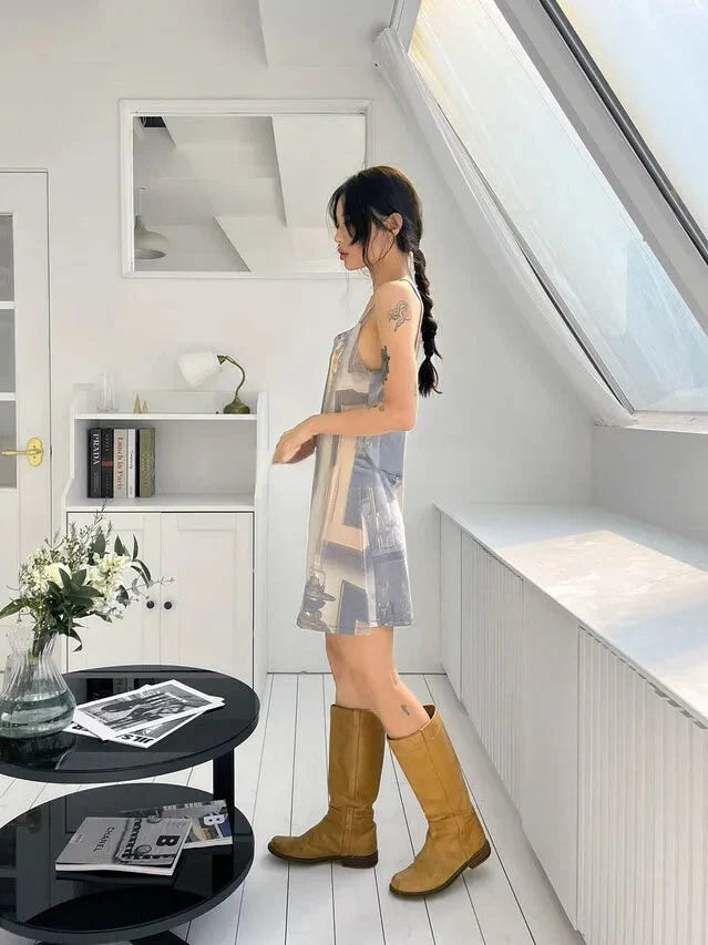 Renaissance Open Back Mini Dress - KAYSMAR