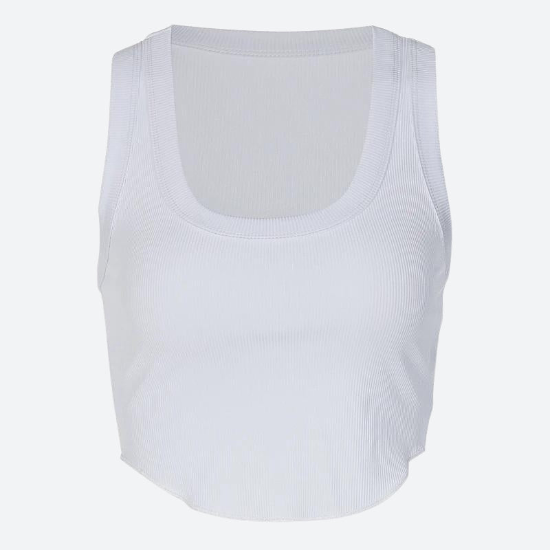 Ribbed Crop Tank Top - KAYSMAR