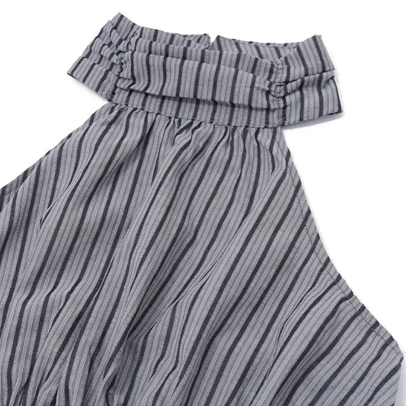 Ruched Halter Midi Dress - KAYSMAR
