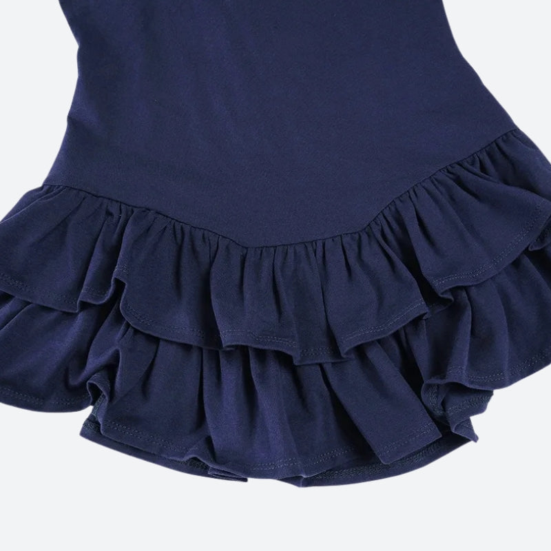 Ruffled Polo Mini Dress - KAYSMAR
