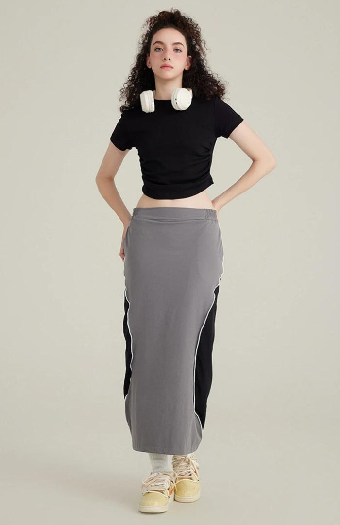 Side Ruched Crop Top - KAYSMAR