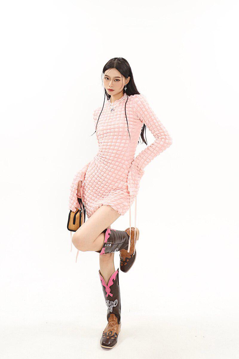 Soft Girl Cut Out Mini Dress - KAYSMAR
