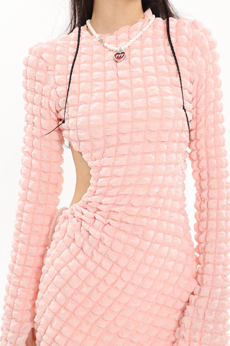 Soft Girl Cut Out Mini Dress - KAYSMAR