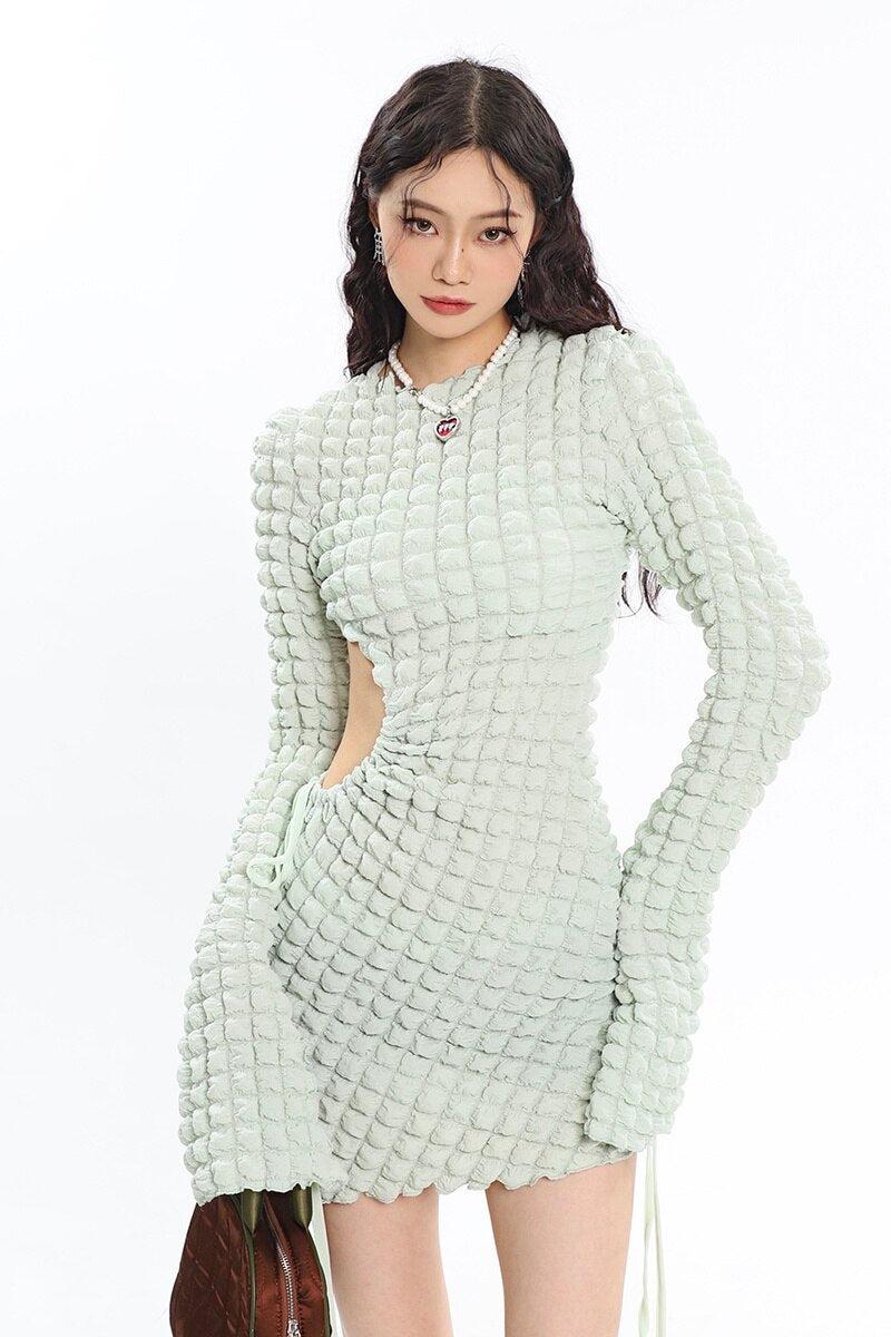 Soft Girl Cut Out Mini Dress - KAYSMAR