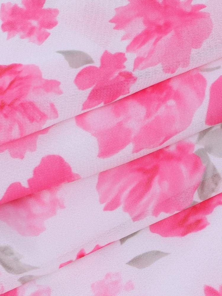 Soft Girl Floral Backless Chiffon Mini Dress - KAYSMAR