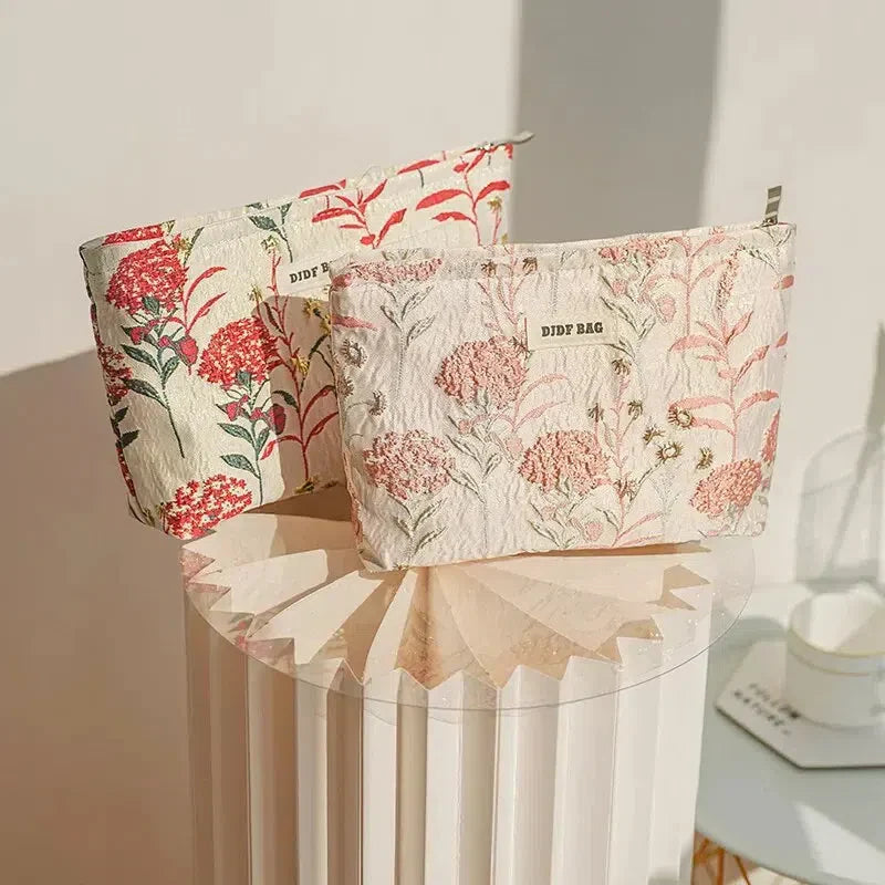 Soft Girl Floral Makeup Bag - KAYSMAR
