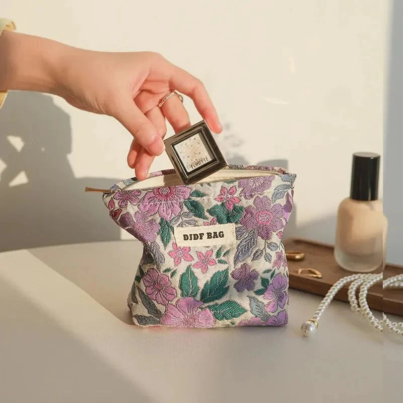 Soft Girl Floral Mini Makeup Bag - KAYSMAR