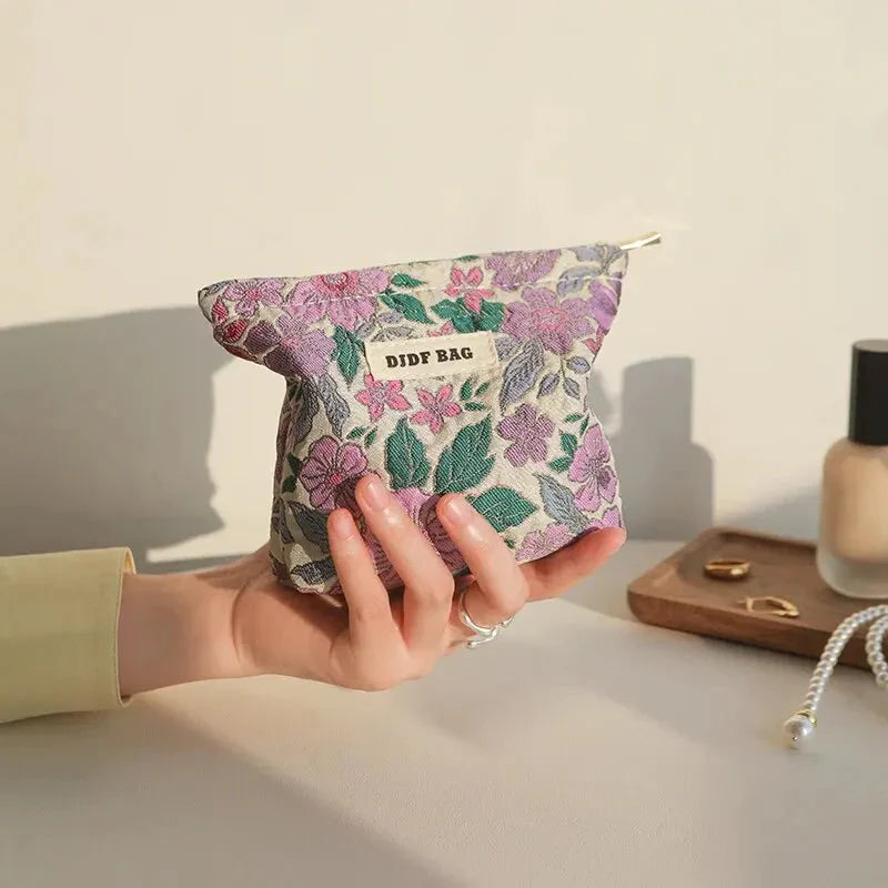 Soft Girl Floral Mini Makeup Bag - KAYSMAR