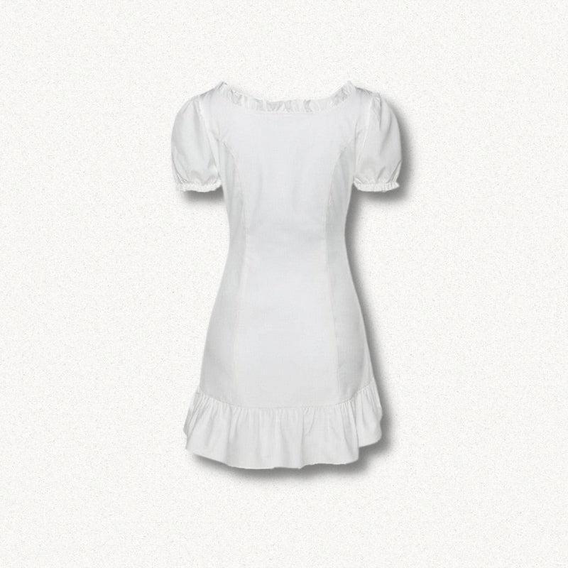 Soft Girl Lace Up Mini Dress - KAYSMAR