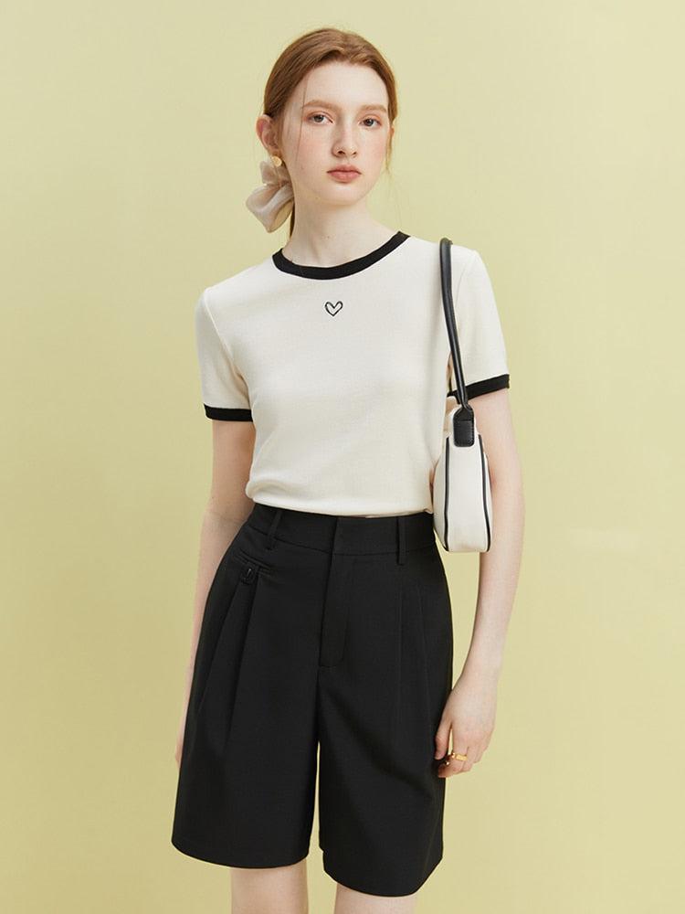 Soft Girl Minimal Heart Tee - KAYSMAR