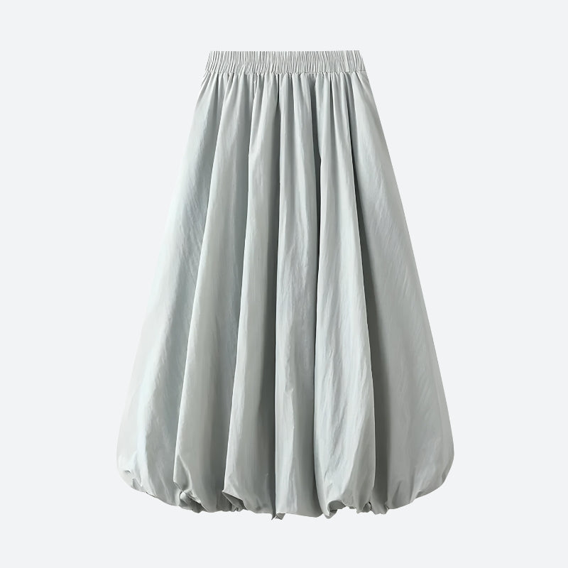 Soft Girl Pastel Bubble Midi Skirt - KAYSMAR