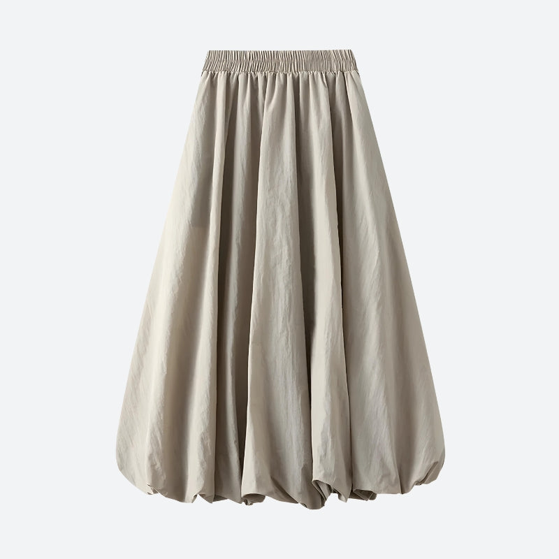 Soft Girl Pastel Bubble Midi Skirt - KAYSMAR