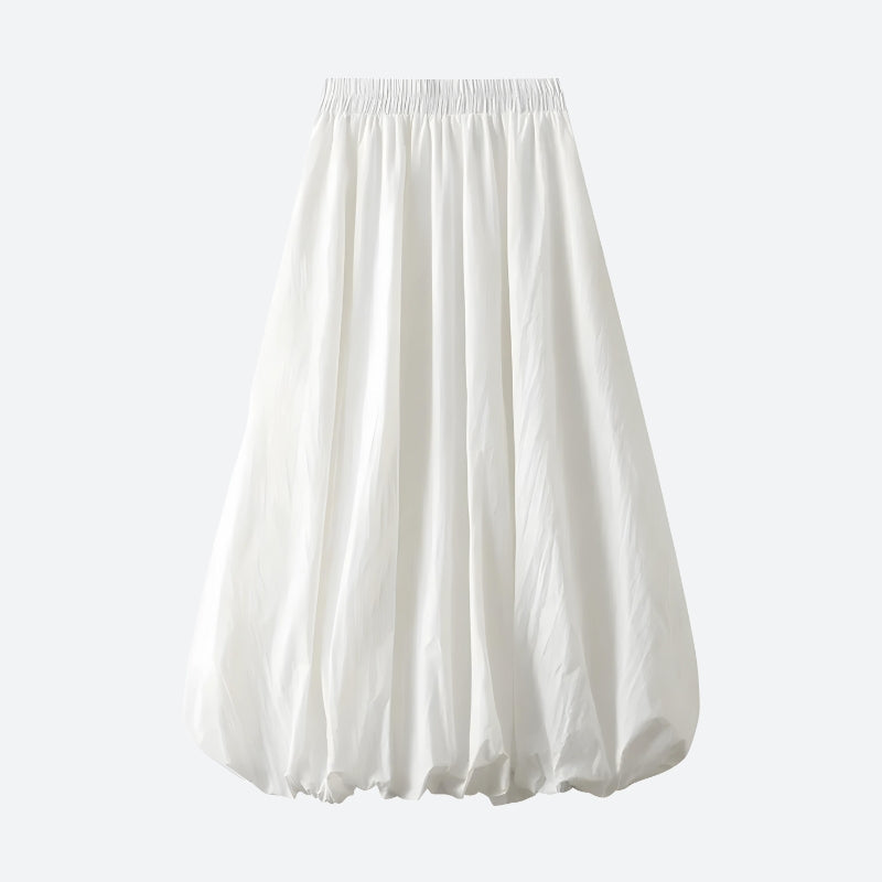 Soft Girl Pastel Bubble Midi Skirt - KAYSMAR