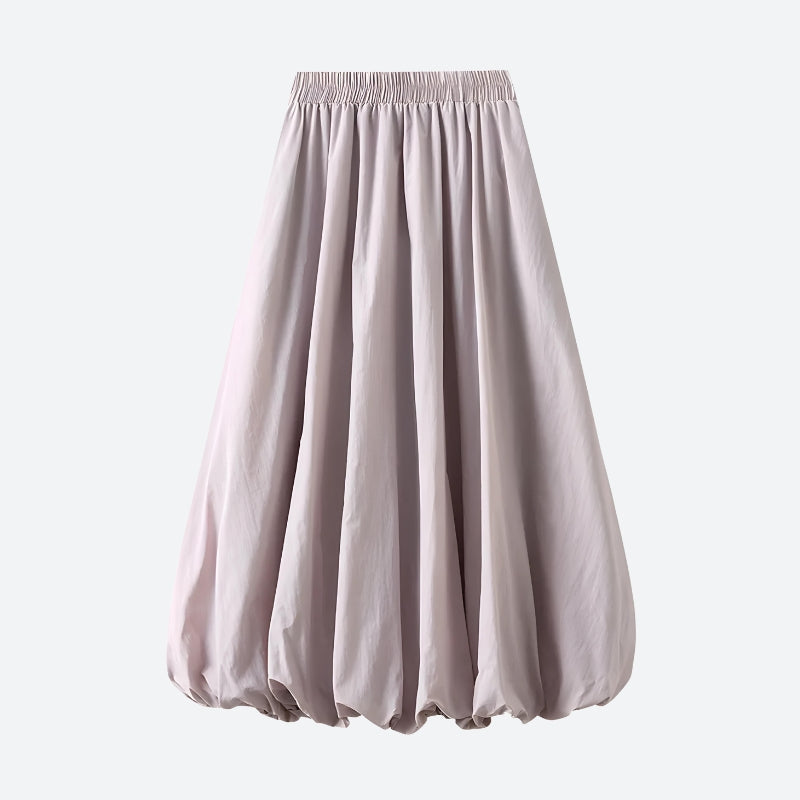 Soft Girl Pastel Bubble Midi Skirt - KAYSMAR