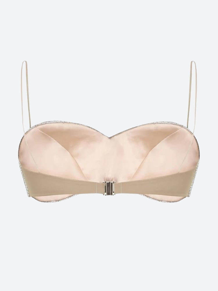 Sparkle Rhinestone Bra Crop Top - KAYSMAR