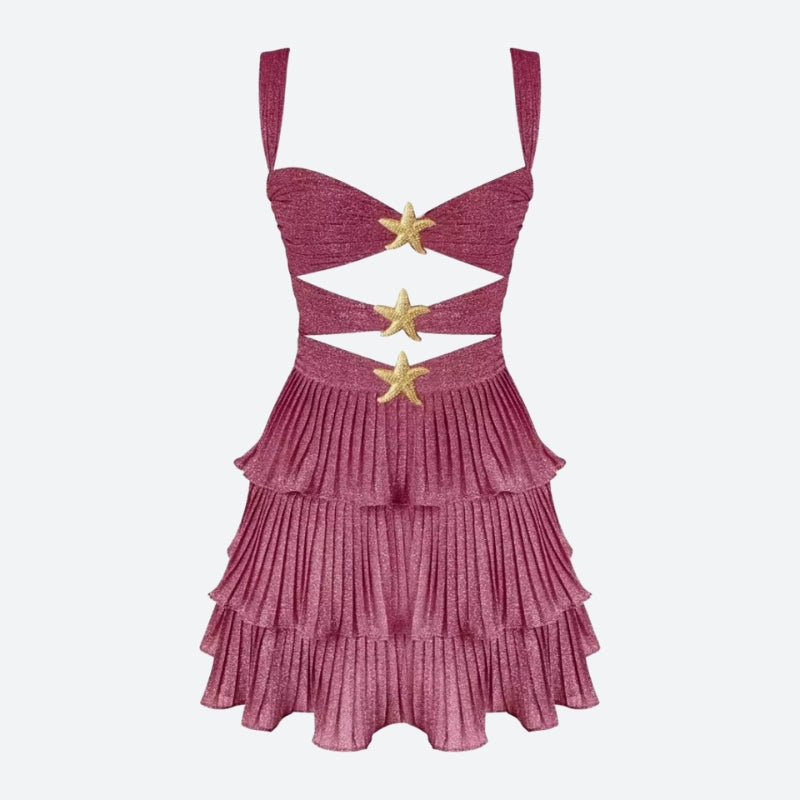 Starfish Glitter Mini Dress - KAYSMAR