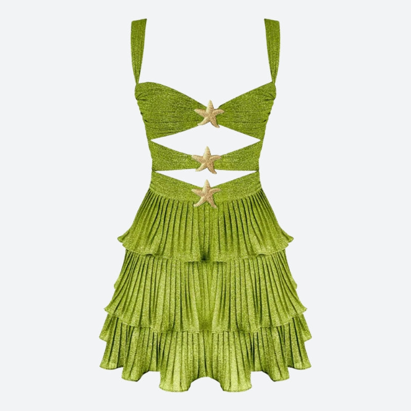 Starfish Glitter Mini Dress - KAYSMAR