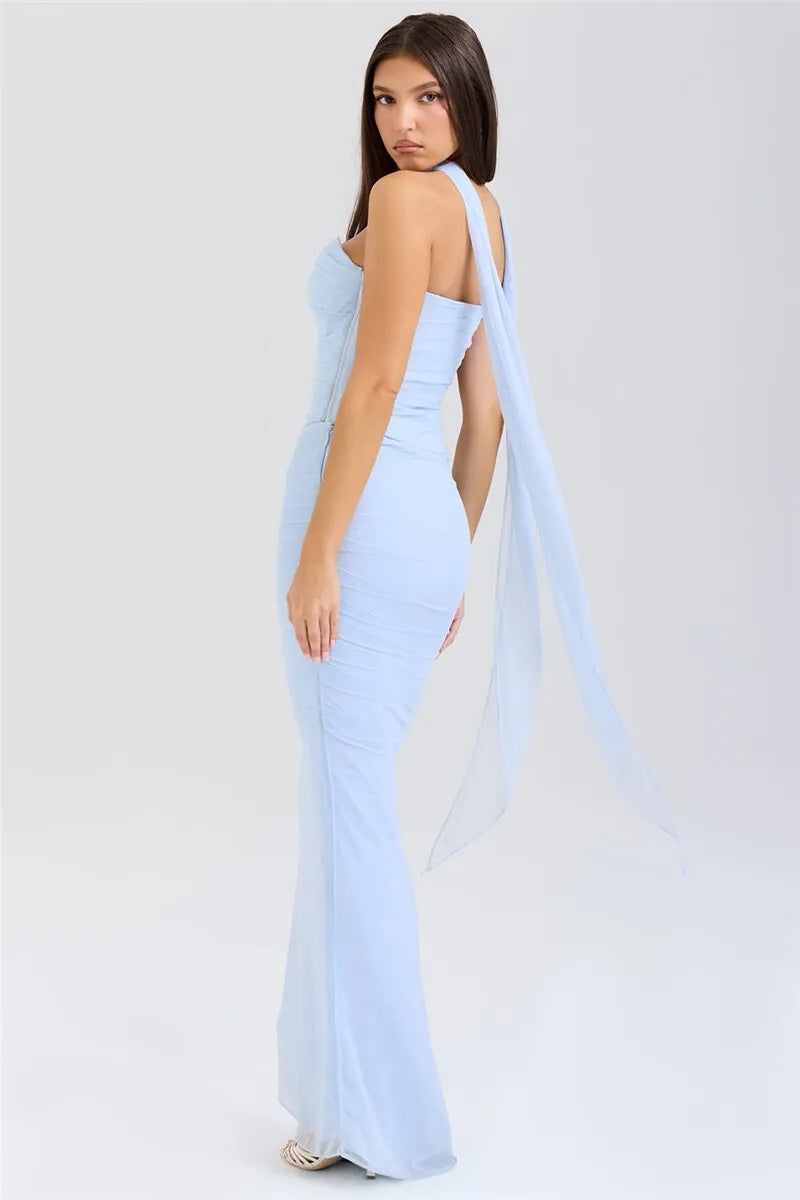 Strapless Corset Top & Maxi Skirt Two Piece Set - KAYSMAR