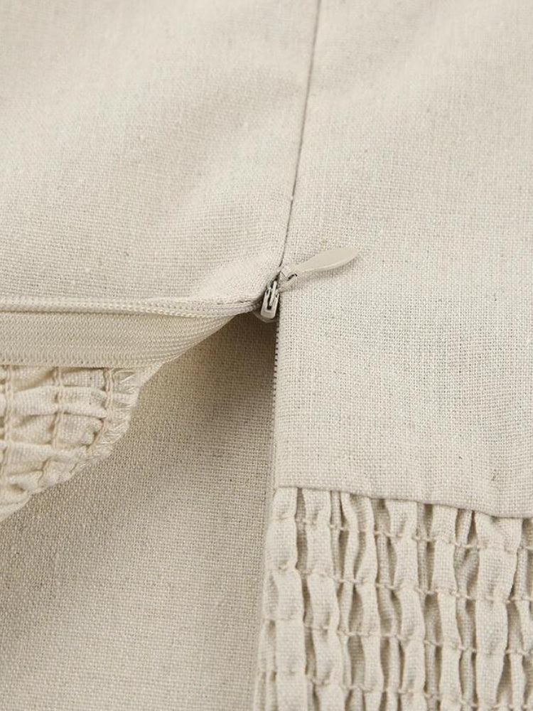 Strapless Linen Midi Dress - KAYSMAR