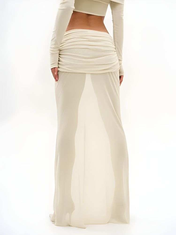 Strapless Top & Maxi Skirt Two Piece Set - KAYSMAR