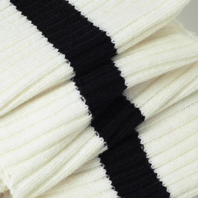 Striped Knitted Crop Top - KAYSMAR