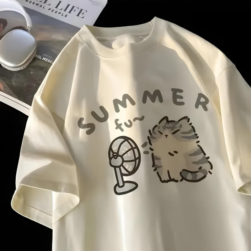Summer Cat Tee - KAYSMAR