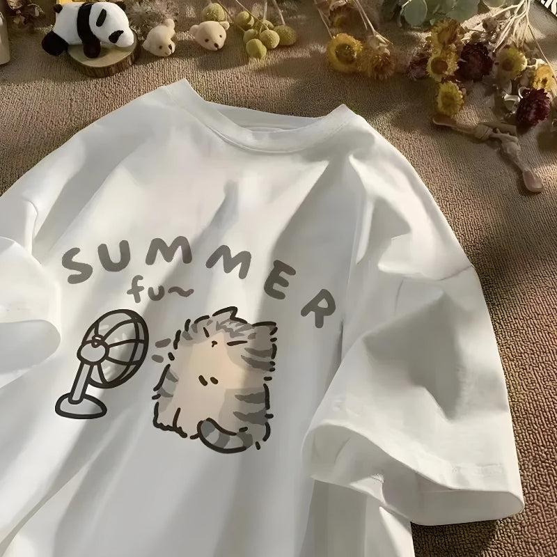 Summer Cat Tee - KAYSMAR