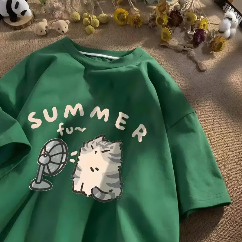 Summer Cat Tee - KAYSMAR
