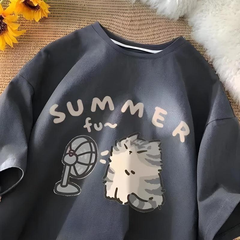 Summer Cat Tee - KAYSMAR