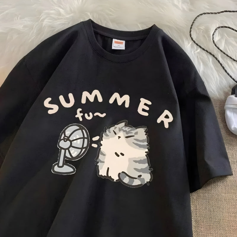 Summer Cat Tee - KAYSMAR