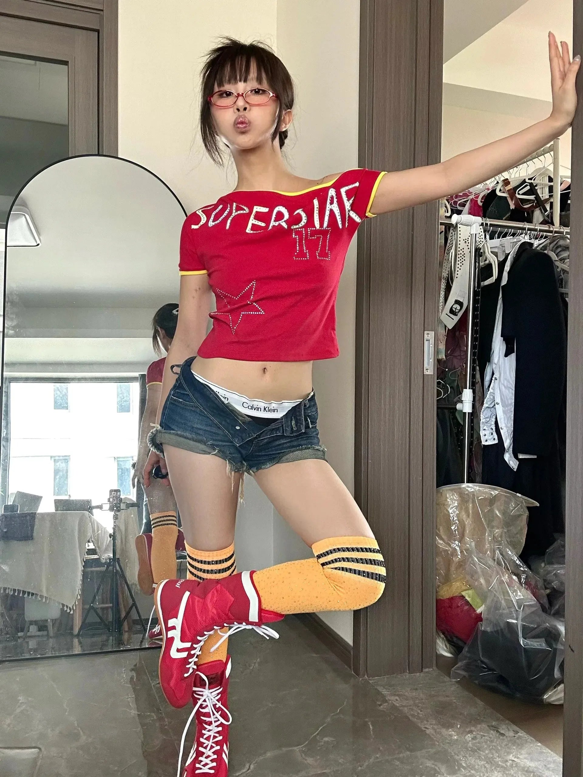 Superstar One Shoulder Tee - KAYSMAR