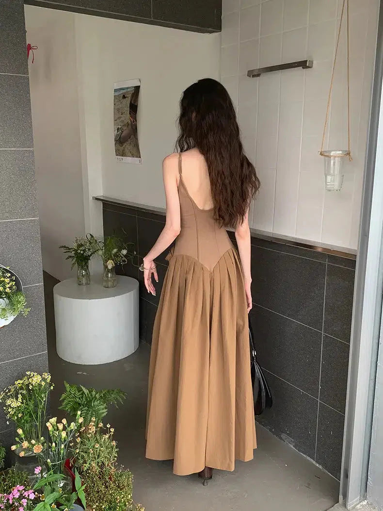 Vintage Corset Maxi Dress