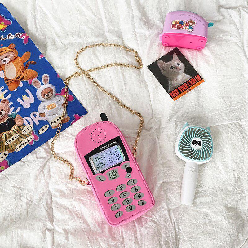 Weirdcore Retro Mobile Phone Shaped Handbag - KAYSMAR