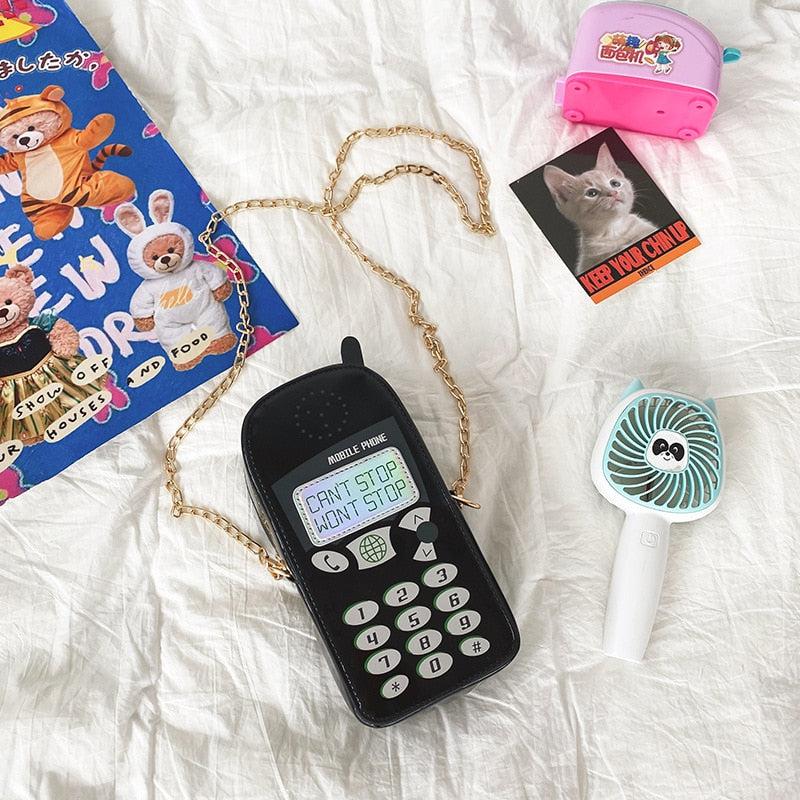 Weirdcore Retro Mobile Phone Shaped Handbag - KAYSMAR