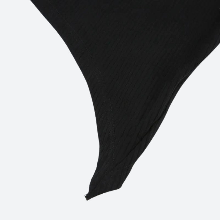 Y2K Corduroy Asymmetric Crop Top - KAYSMAR